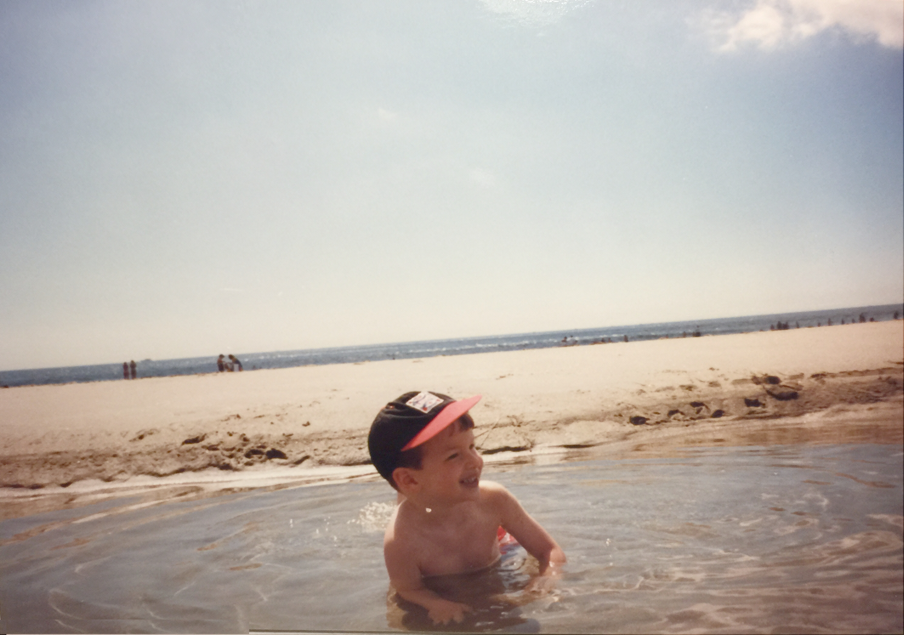 That high-tide beach water is warm as bathwater.